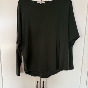 Sympli Dark Green Long Sleeve Top
